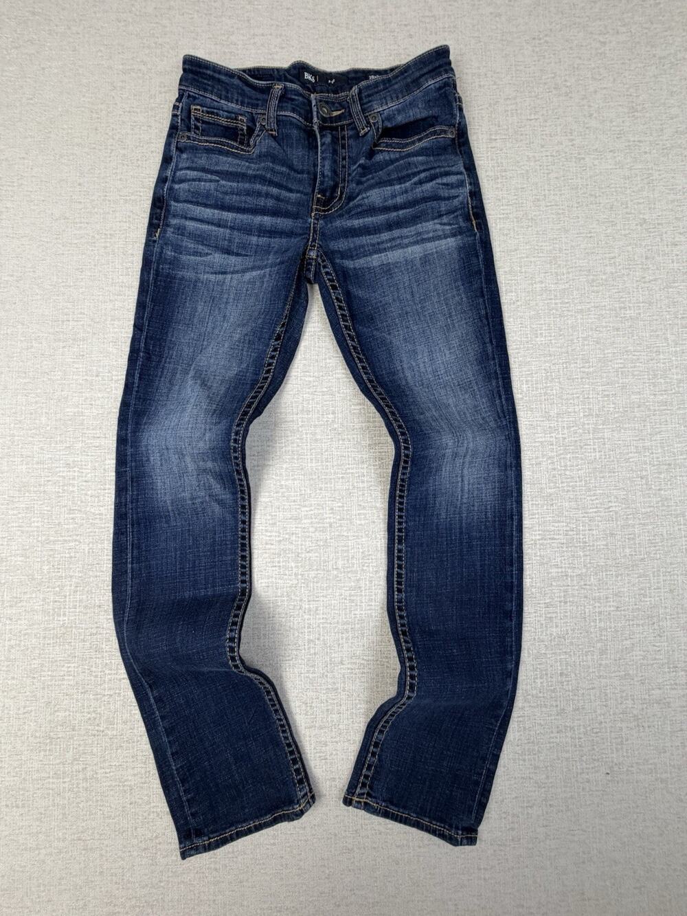 BKE Alec Men's Jeans 29R Straight Leg Dark Wash Stretch Denim Buckle